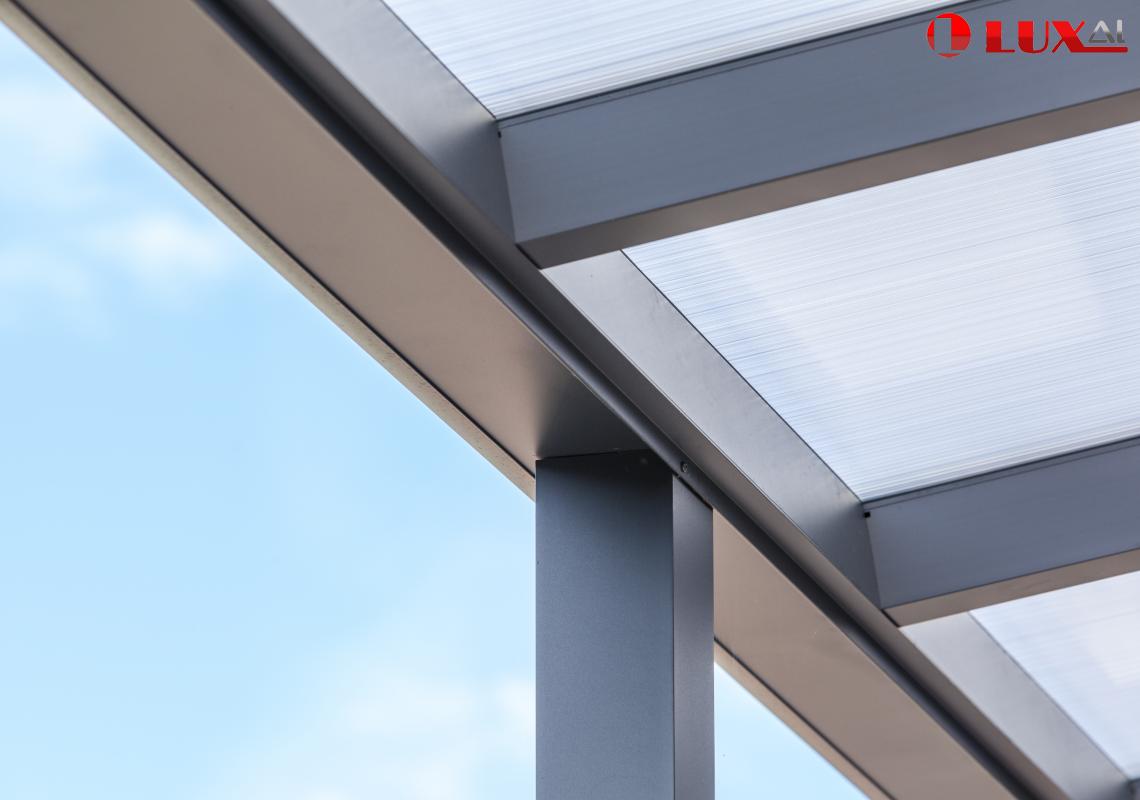 klasyczna, pergola aluminium, luxal, poliwęglan